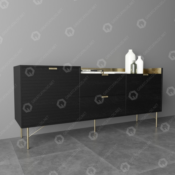 Сервант і декор Maisons Du Monde Jagger 3D модель