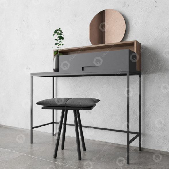 Toaletka i dekoracje Rozel by MannMade Gray model 3D