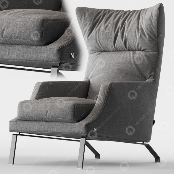 Кресло Natuzzi Clemmie 3D модель