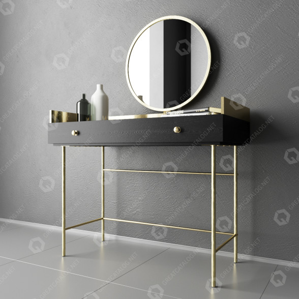 Туалетний столик Maisons Du Monde Jagger 3D модель
