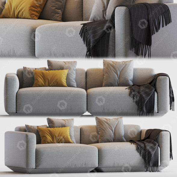 Диван &Tradition Develius 3D модель