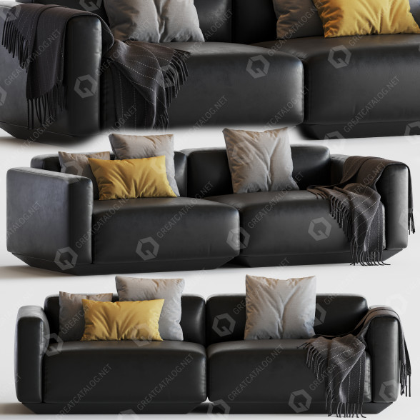Диван &Tradition Develius 3D модель