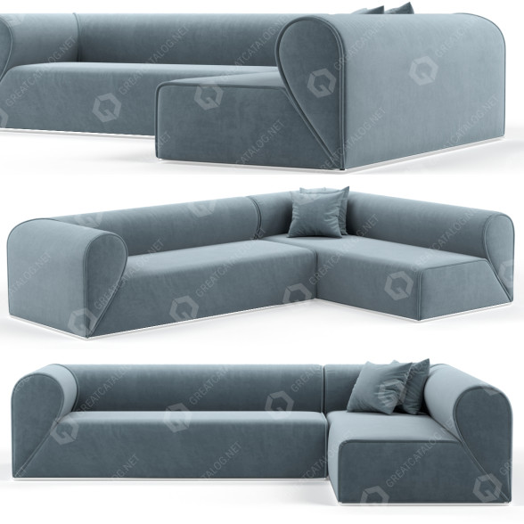 Sofa Moroso Heartbreaker model 3D