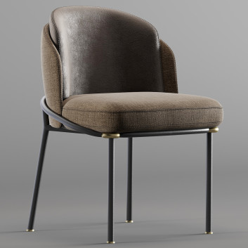 Стілець Minotti Fil Noir 3D модель