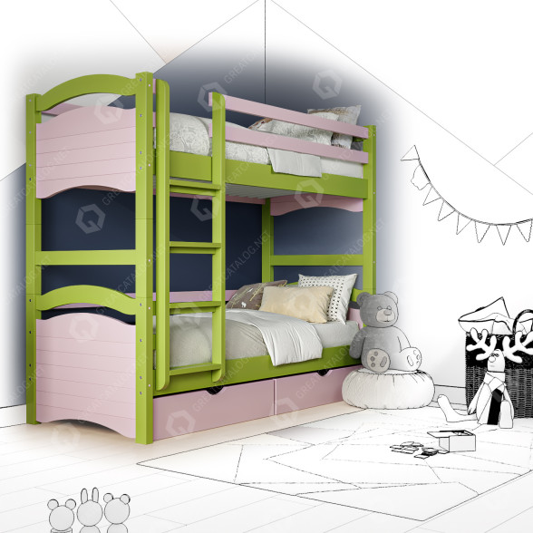 Bett Kviko Luci 3D-Modell