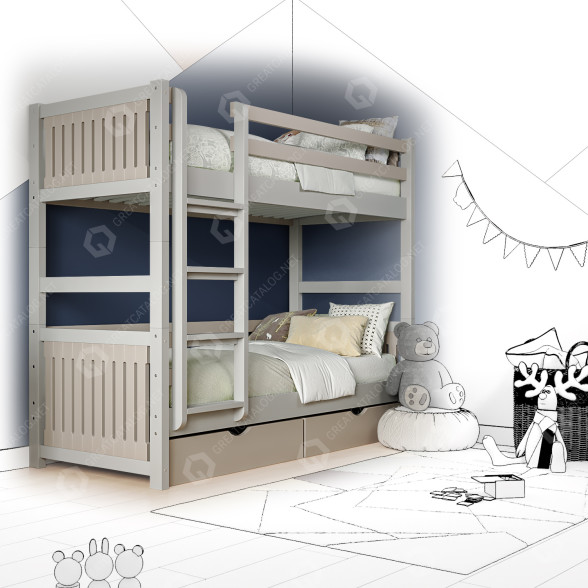 Bett Kviko Totty 3D-Modell
