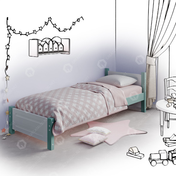 Bett Kviko Tokka 3D-Modell