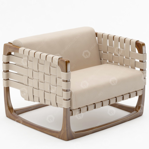 Sessel Riva 1920 Bungalow 3D-Modell