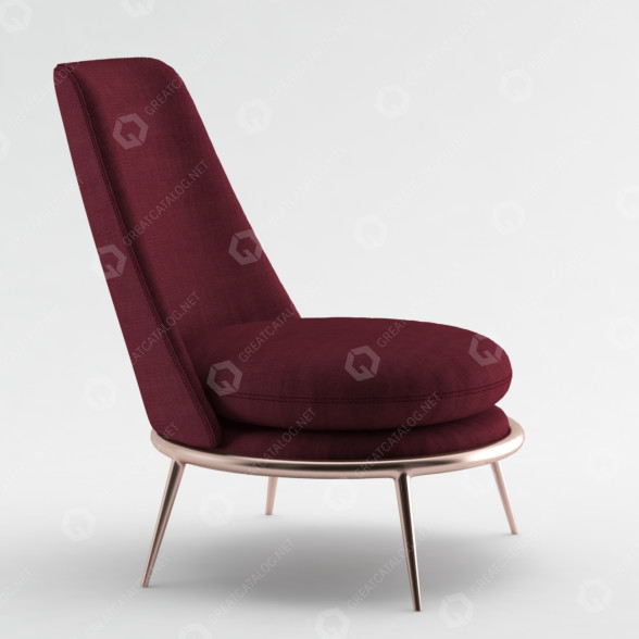 Fotel Cantori Aurora Classic model 3D