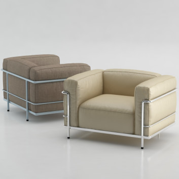 Крiсла Cassina Lc3 3D модель