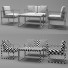 Диван, крісло та журнальний столик MADE Catania Garden Lounge Set - Navasard
