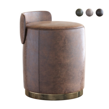 Ottoman Andrew Martin Otis Leather