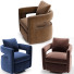 Кресло TOV Furniture Kennedy Navy Swivel - Navasard