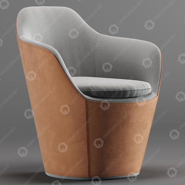 Armchair COR Sitzmöbel Flint 3D model