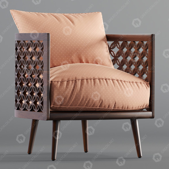 Sessel Mondo Collection Arabesque Modern 3D-Modell