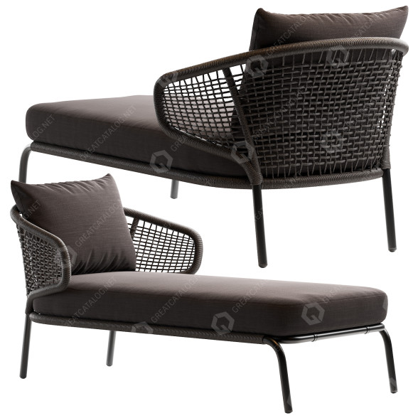 Шезлонг Coco Republic Pacific 3D модель