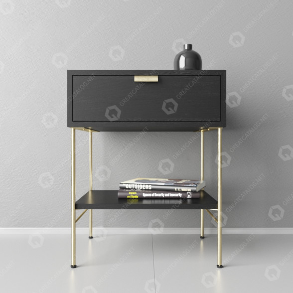 Nachttisch Maisons Du Monde Jagger 3D-Modell