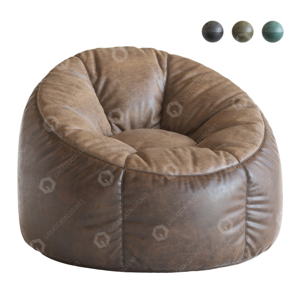 Крісло-мішок West Elm Bean Bag 3D модель