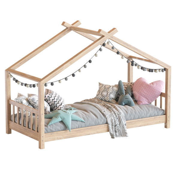 Ліжко Children Wood House 3D модель