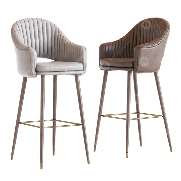 Barhocker Magrib Leather 3D-Modell