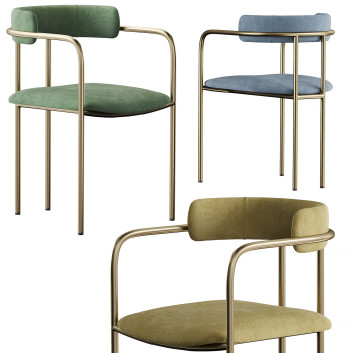 Стілець West Elm Lenox Dining 3D модель