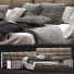 Ліжко та тумбочки Minotti Lawrence - Navasard