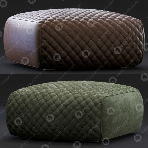 Ottoman Minotti Ashley 3D model