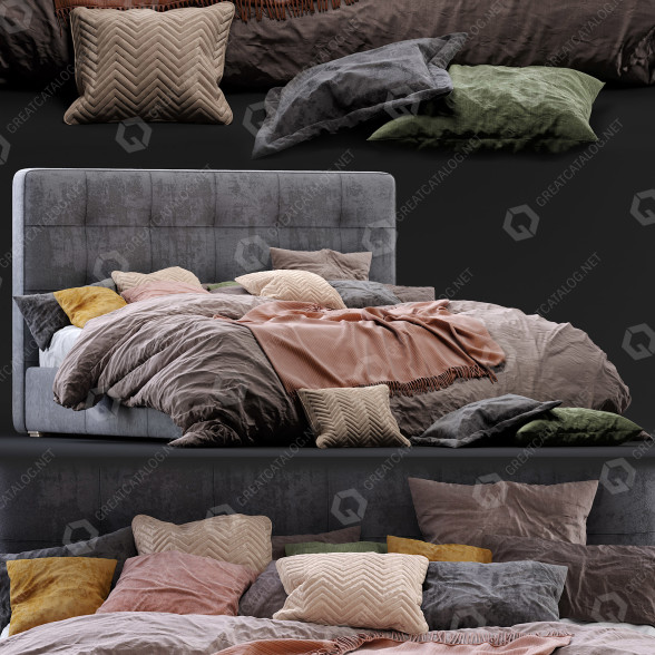 Łóżko BoConcept Mezzo model 3D
