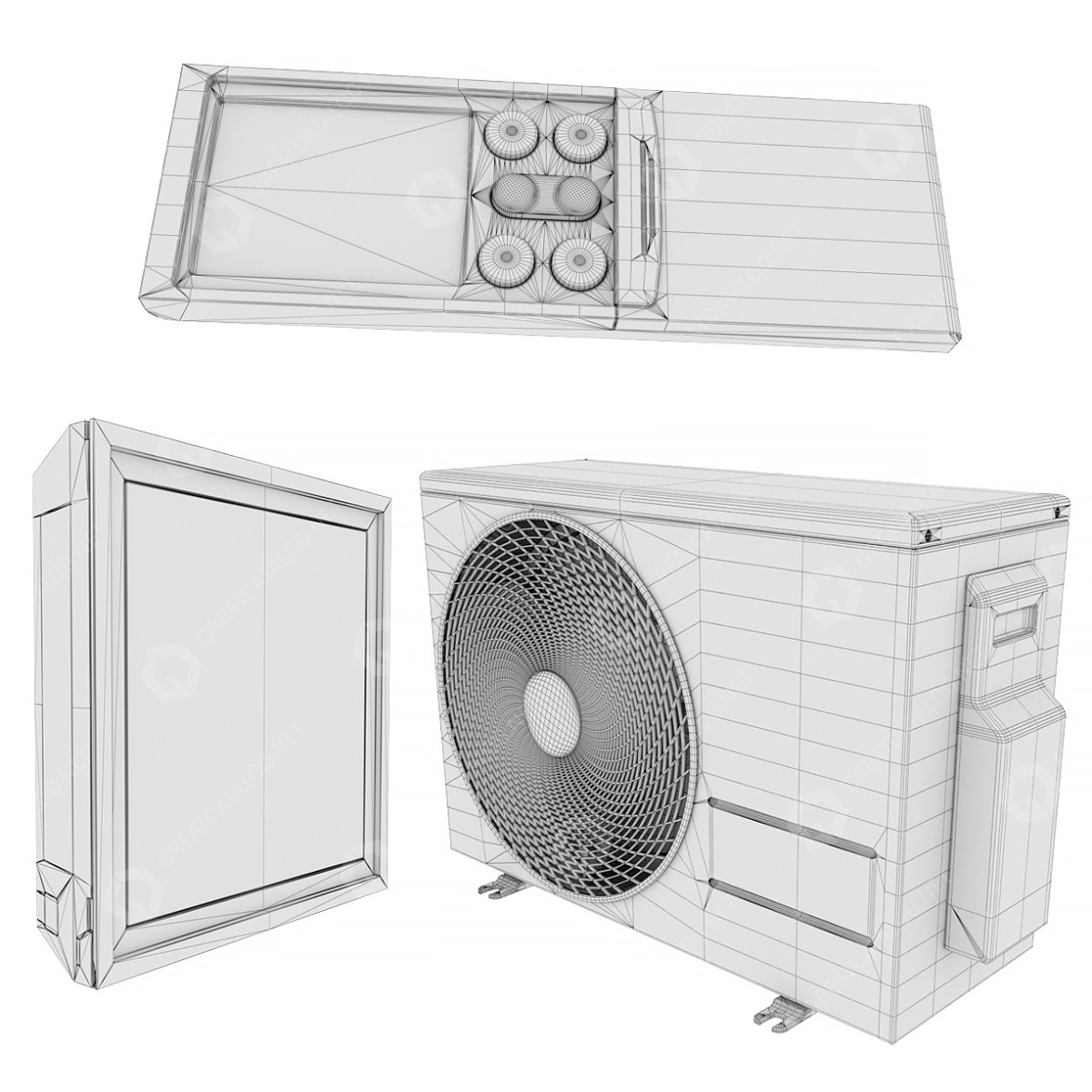 Air Conditioner LG Electronics A12FR Artcool Gallery 3D model