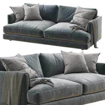 Диван West Elm Haven 84 3D модель
