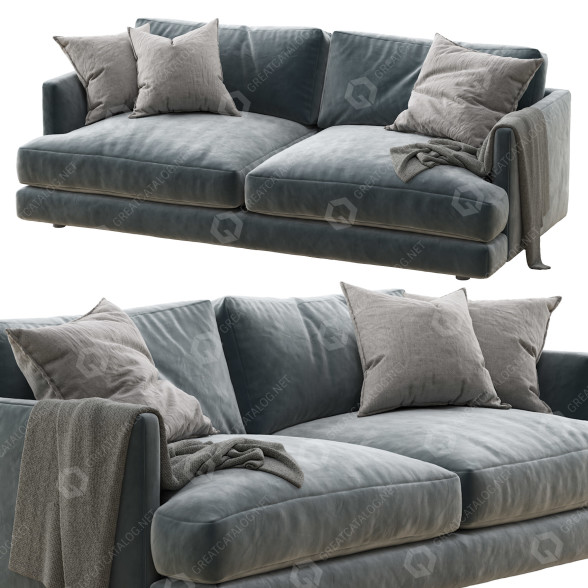 Sofa West Elm Haven 84 3D-Modell