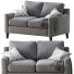 Sofá Pottery Barn Beverly Upholstered Gray - Paramatma