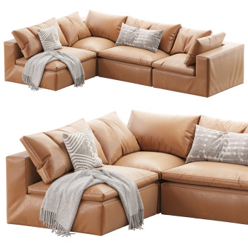 Sofá Andrew Martin Truman Large Tan Leather