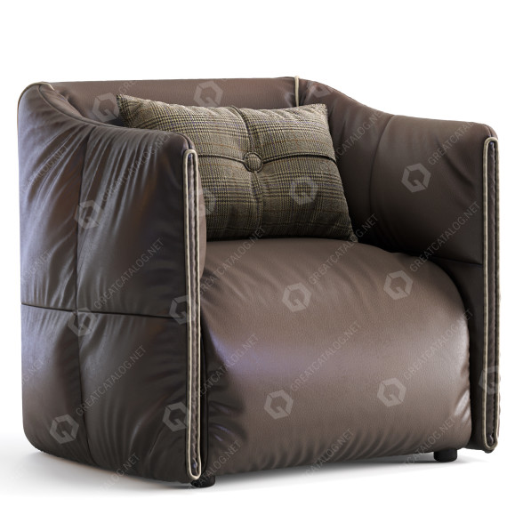 Fotel LeComfort Beatrice model 3D