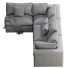 Canapé Andrew Martin Truman Junior Grey Linen Corner - Paramatma