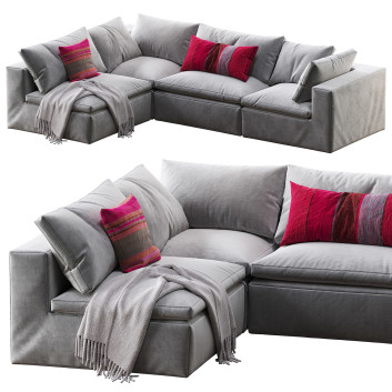 Диван Andrew Martin Truman Junior Grey Linen Corner