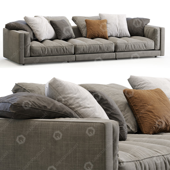 Sofa Flexform Lucien (v3) 3D-Modell
