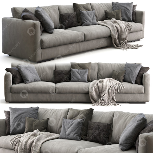 Диван Flexform Magnum Beige 3D модель