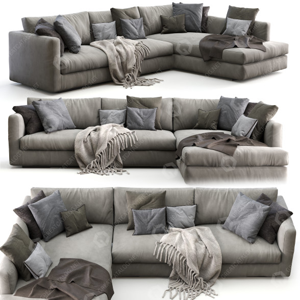 Диван Flexform Magnum Corner 3D модель