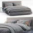 Bett und Nachttischchen Richard Lampert Bebitalia - Navasard