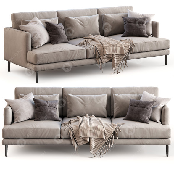 Sofá Bonaldo Paraiso Modelo 3D