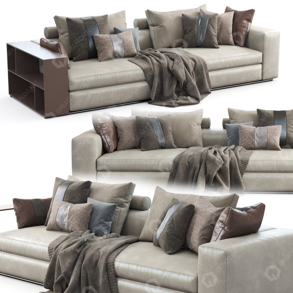 Sofa Flexform Groundpiece 3D-Modell