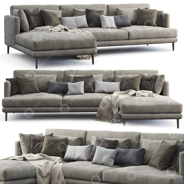Sofá Bonaldo Paraiso Modelo 3D