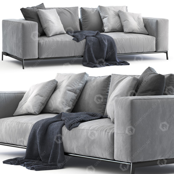 Sofa Flexform Ettore model 3D