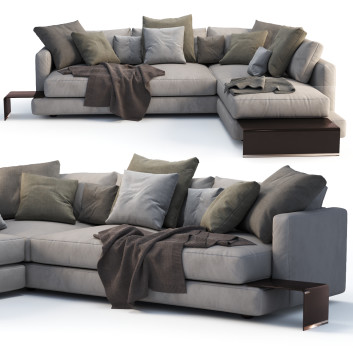 Canapé Flexform Long Island Corner Modèle 3D