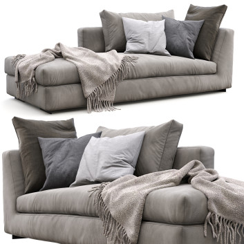 Диван Flexform Magnum Gray 3D модель