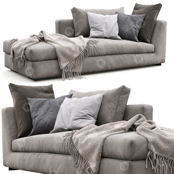 Диван Flexform Magnum Gray 3D модель