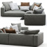 Canapé Flexform Grandemare Gray - Navasard