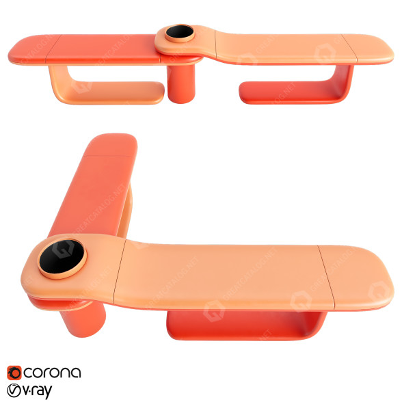 Bank Outdoor 3D-Modell