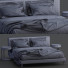 Ліжко та тумбочки Meridiani Stone Up Gray - Navasard